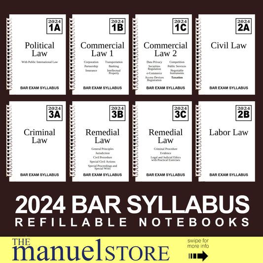 Bar Syllabus (2023/2024) - Examination Notebook Outline Space for Exam Notes Hernando