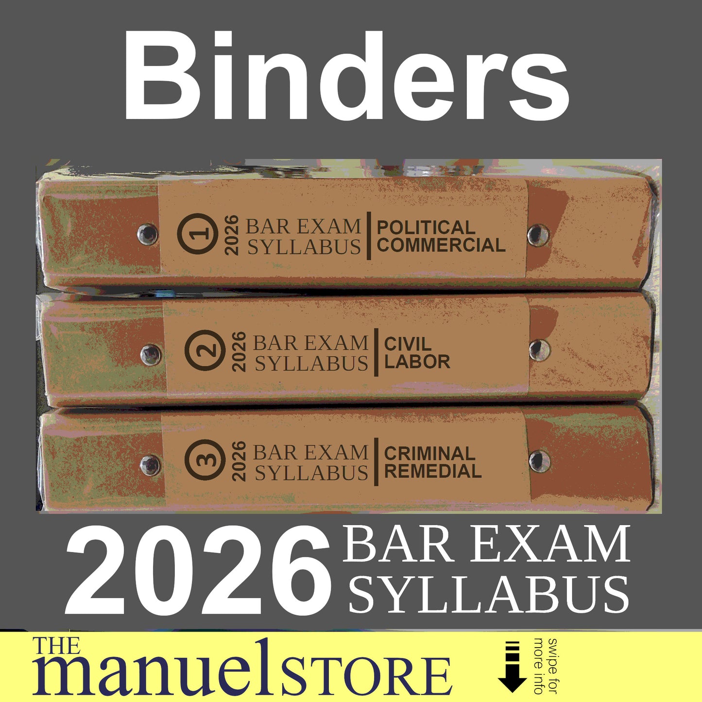 Bar Syllabus (202X) - Examination Notebook Binder Outline Space for Exam Notes Lopez