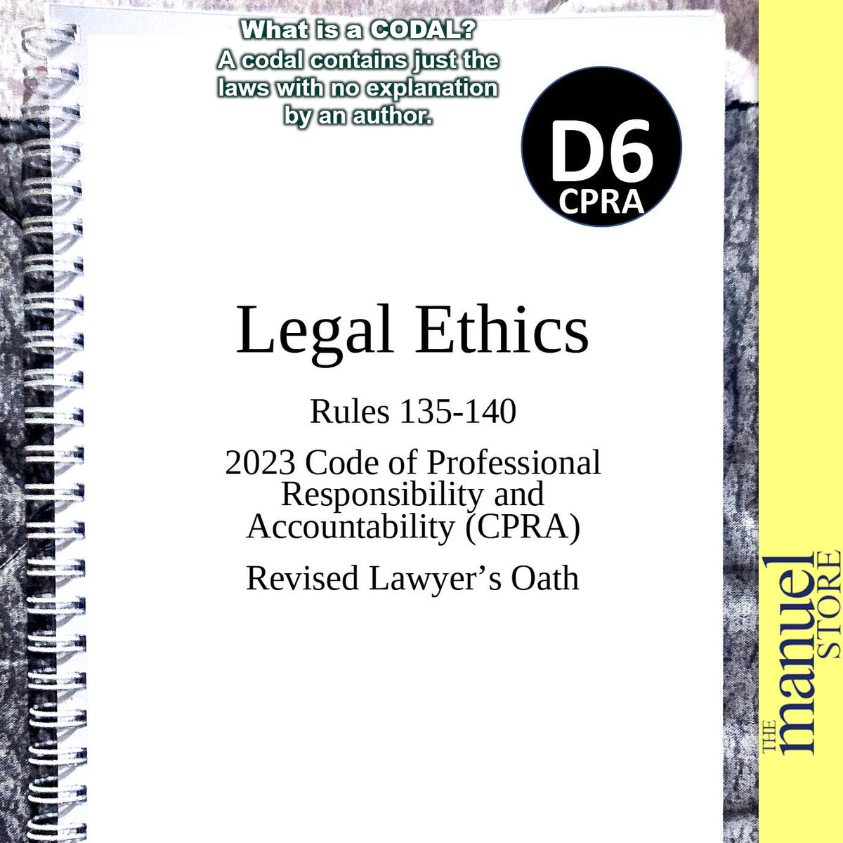 Codal Notebook (2023) - Legal Ethics - Judicial Alternative Dispute Re ...