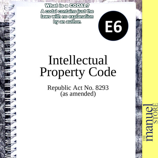 Codal Notebook (2023) - Intellectual Property Code Patents Copyright Trademark Commercial Laws E6