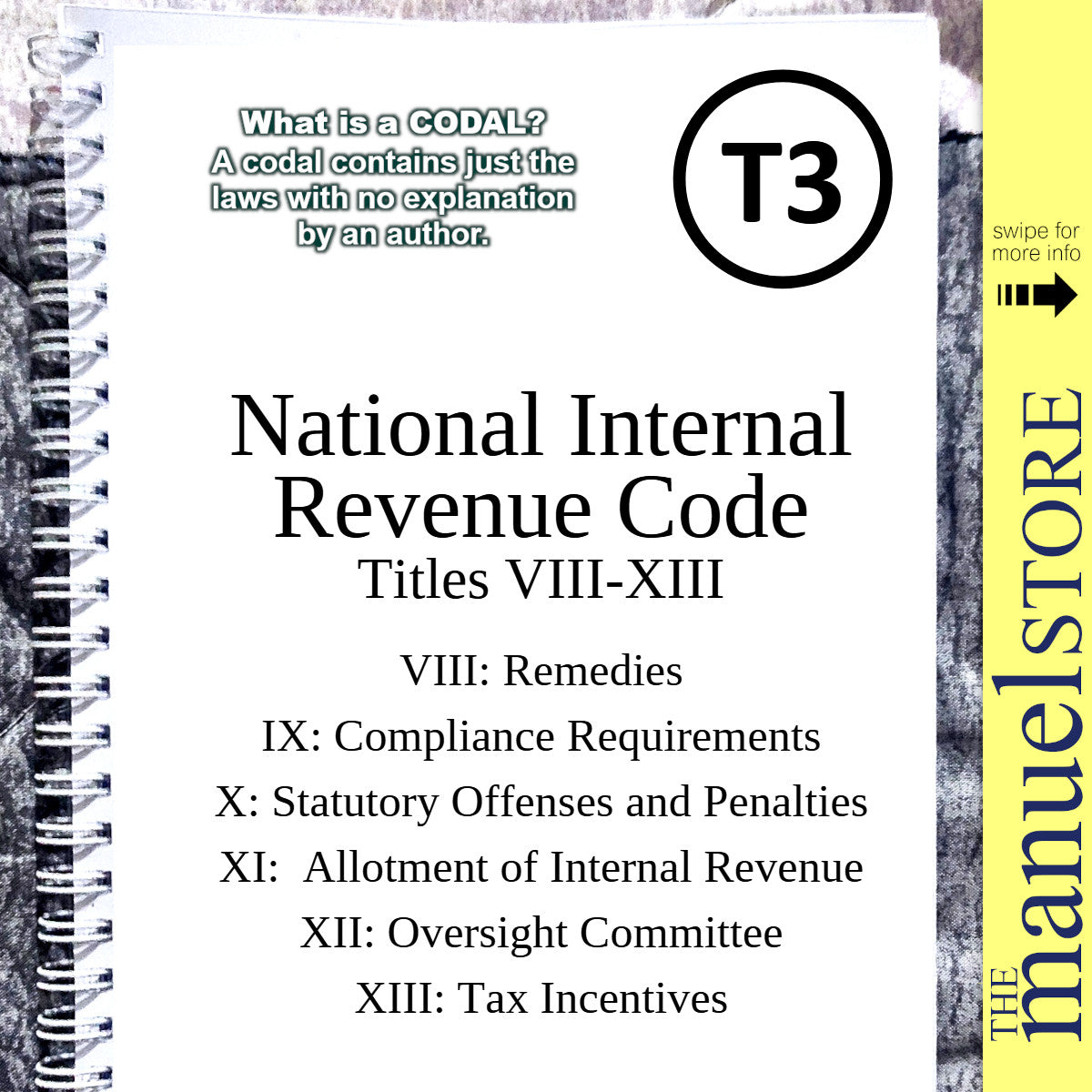 Notebook Codal (2024) - National Internal Revenue Code NIRC Tax Income Taxation Remedies