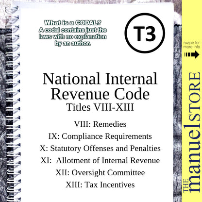 Notebook Codal (2024) - National Internal Revenue Code NIRC Tax Income Taxation Remedies