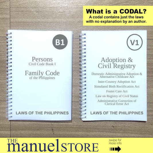 Codal Notebook (2024) - Persons, Family Code of the Philippines - Civil Code and Relations