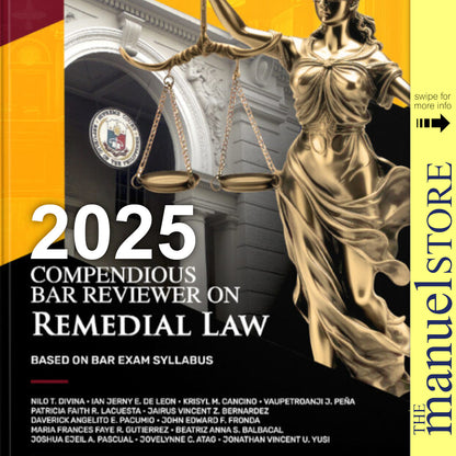 Compendious (2025) Bar Reviewer on - with Dean Nilo Divina Review Series Syllabus Based Exam Q&A