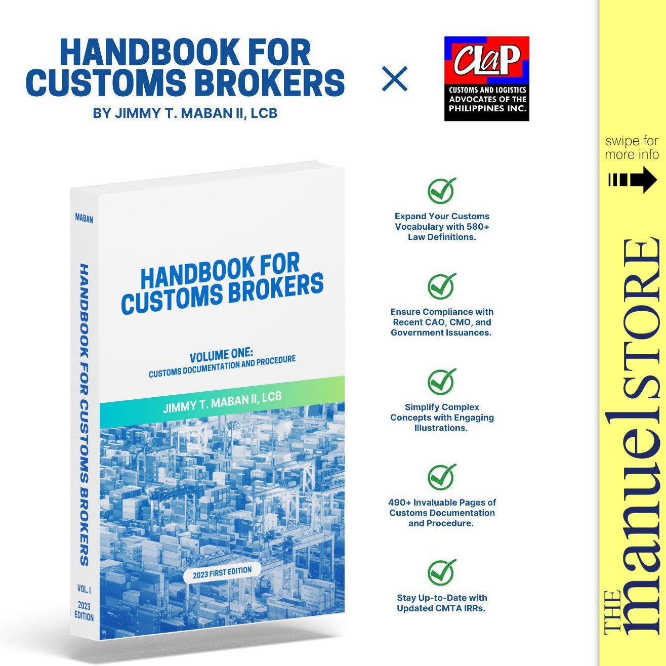 Maban (2023) - Customs Documentation and Procedure - Handbook for Brokers Vol. 1 Volume I by Jimmy