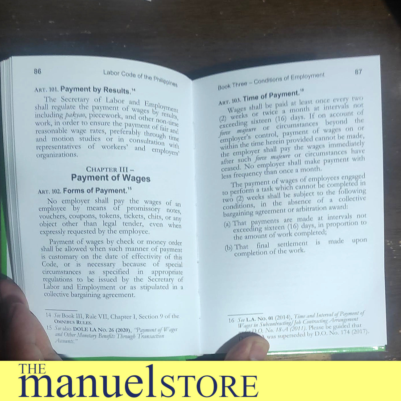 Pocket Codal (2024) - Labor Code of the Philippines – themanuelstore