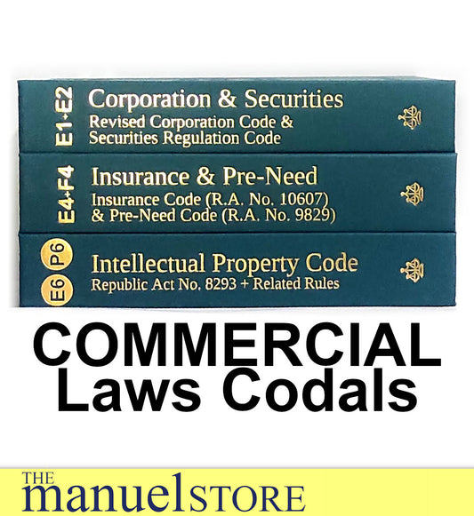 Pocket Codal (2023) - Commercial Laws of the Philippines - Manuel Store - Corporation Insurance IPL