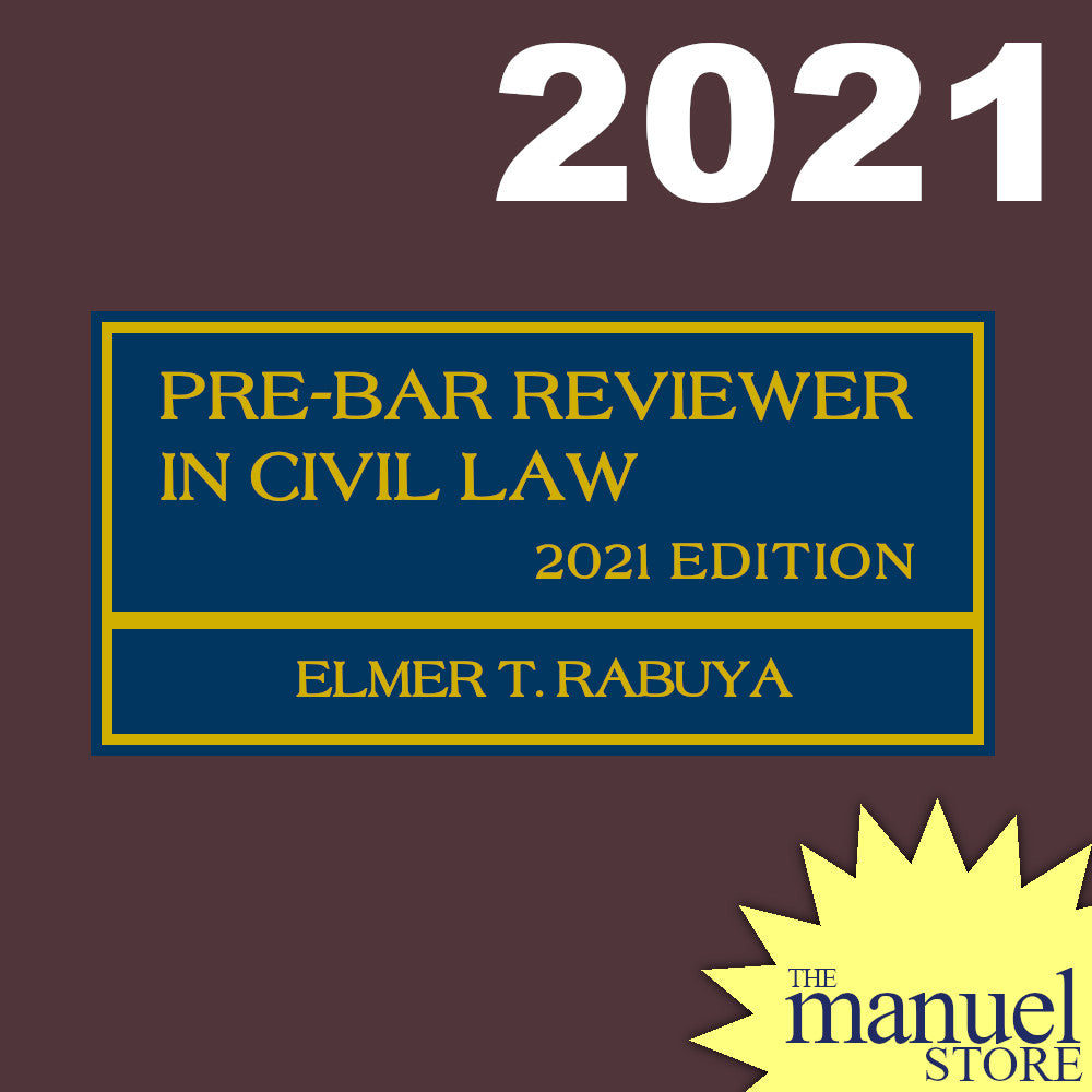 Rabuya (2021/2024) - Pre-Bar Reviewer in Civil Law - by Elmer - prebar preweek week