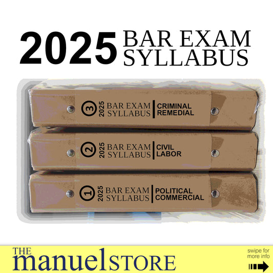 Bar Syllabus (2025) - Examination Notebook Binder Outline Space for Exam Notes Lopez