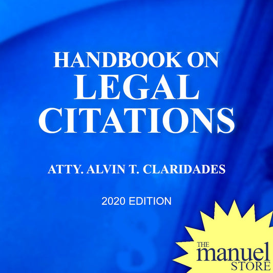 Claridades (2020) - Legal Citations - Handbook on - by Atty. Alvin - Law