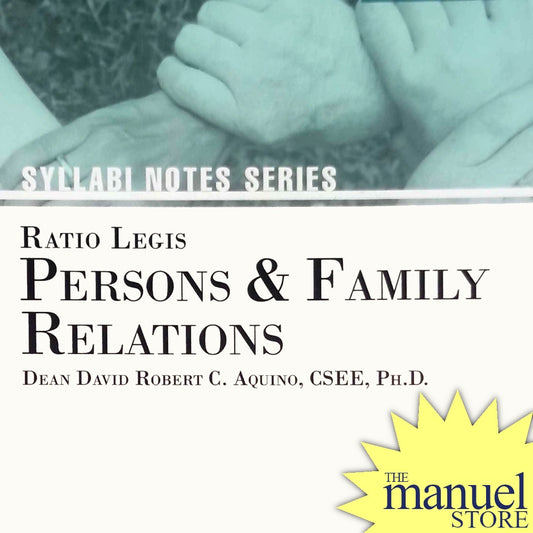 D.R. Aquino (2022) - Persons and Family Relations: Ratio Legis Syllabi Notes Series - David Robert