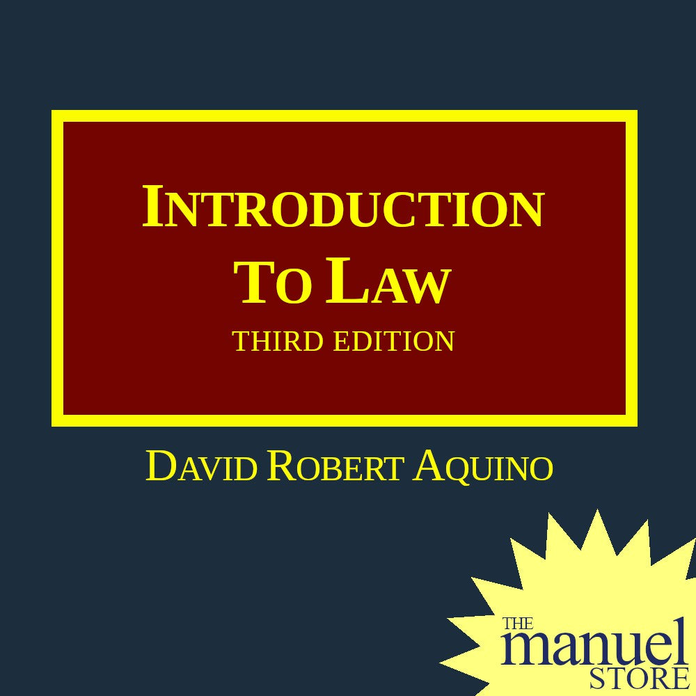 D.R. Aquino (2020) - Introduction to Law - Intro - David Robert