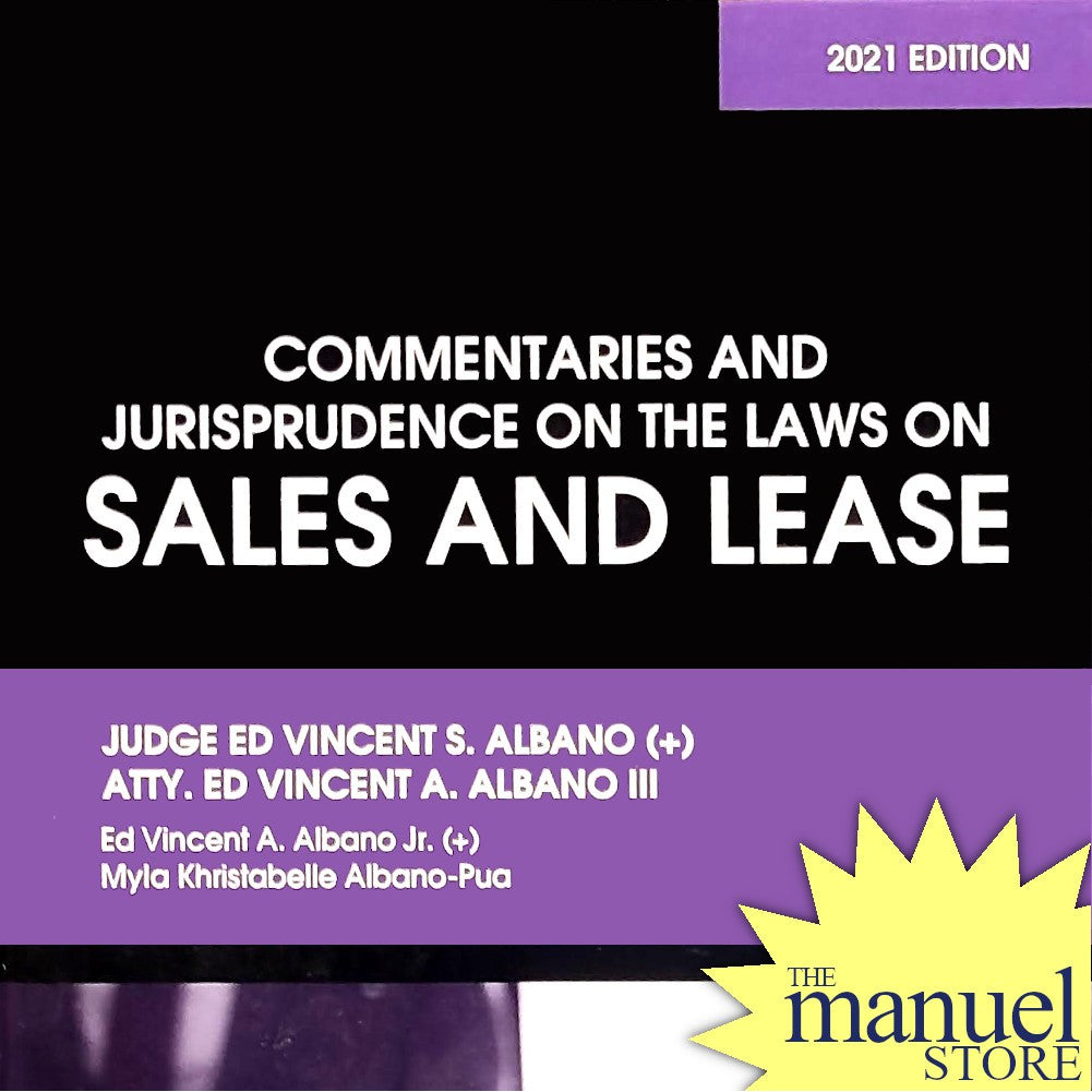 Albano (2021) - Sales and Lease, Commentaries and Jurisprudence on the Laws on