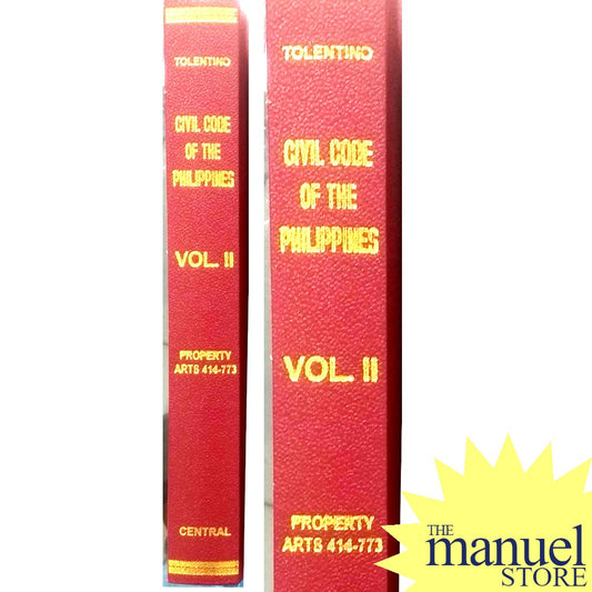 Tolentino Vol. 2 - Property - 1992 - Commentaries and Jurisprudence on the Civil Code