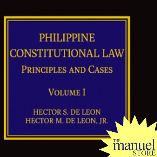 De Leon Consti Vol. 1 (2017) Philippine Constitutional Law: Principles & Cases Volume I Constitution