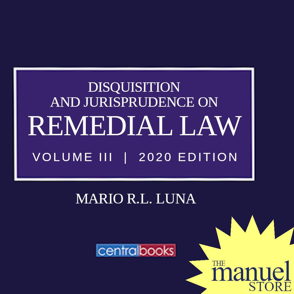 Luna Rem Vol. 3 (2020) - Evidence - Disquisition and Jurisprudence on Remedial Law - iii