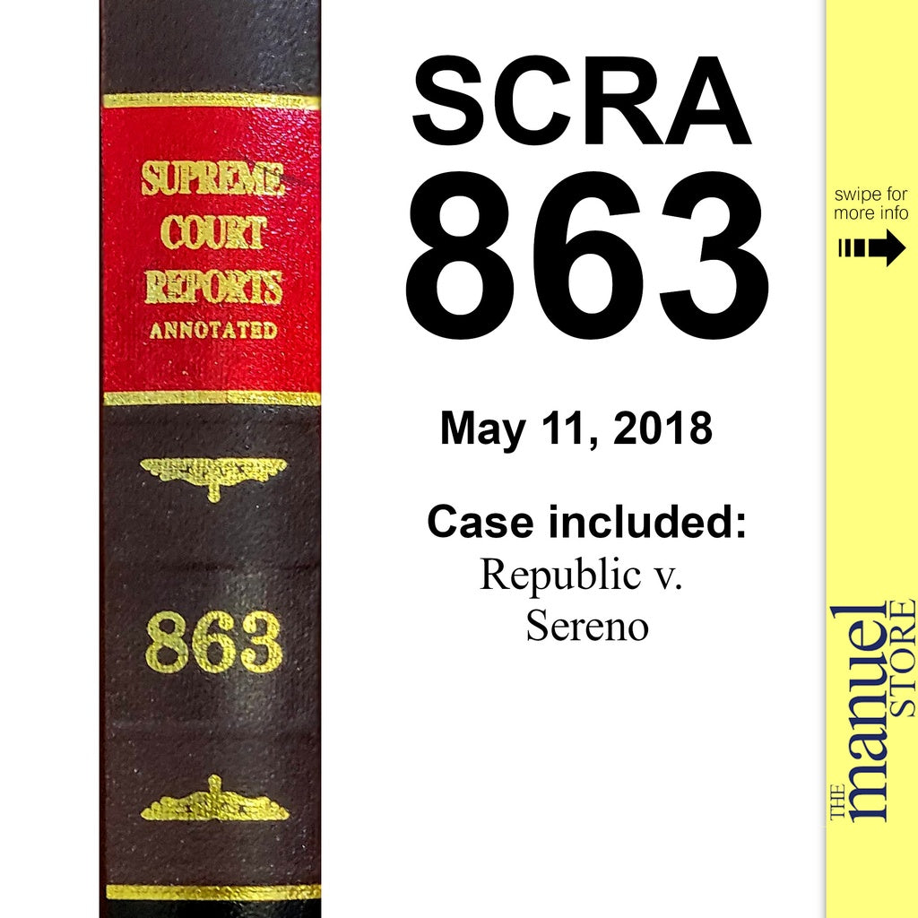 SCRA 863 (2018) - Republic v. Sereno - Chief Justice Quo Warranto - Maria Lourdes - Supreme Court