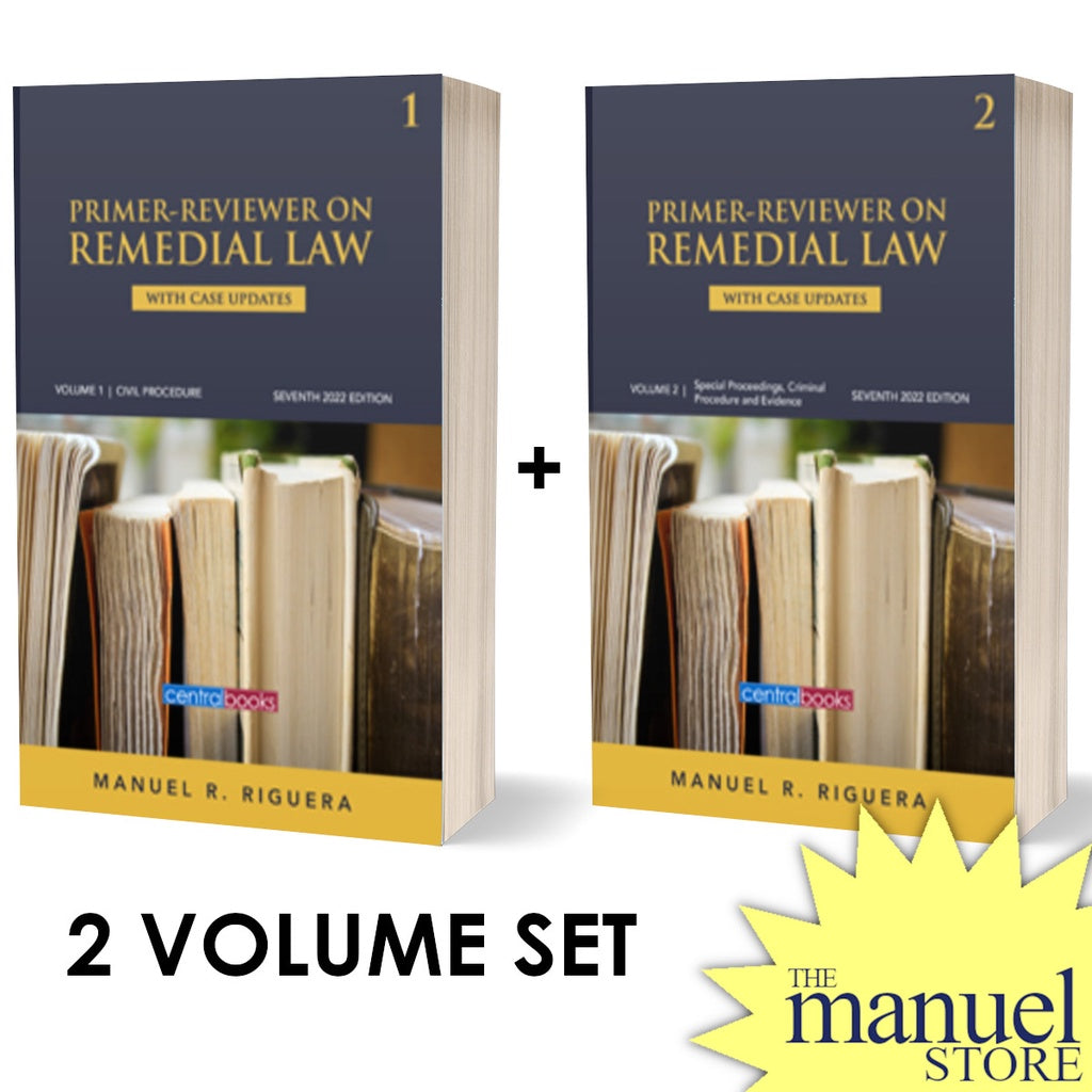 Riguera (2023/2024) Set - Remedial Law Reviewer - Vol. 1 & 2 - Primer on - Volume One Two I II