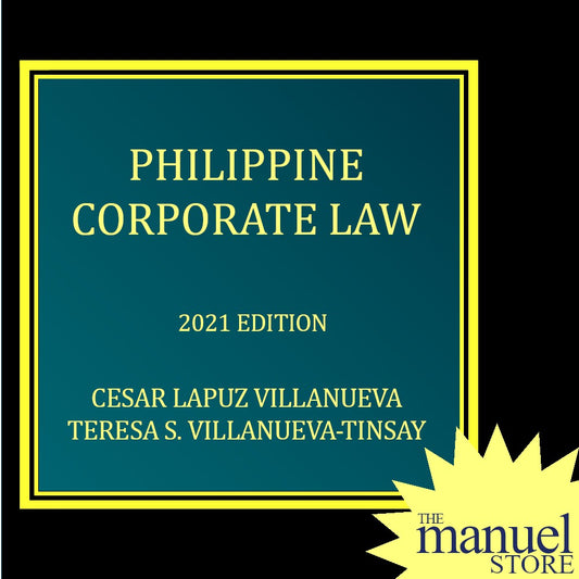 Villanueva (2021) - Philippine Corporate Law - Revised Corporation Code