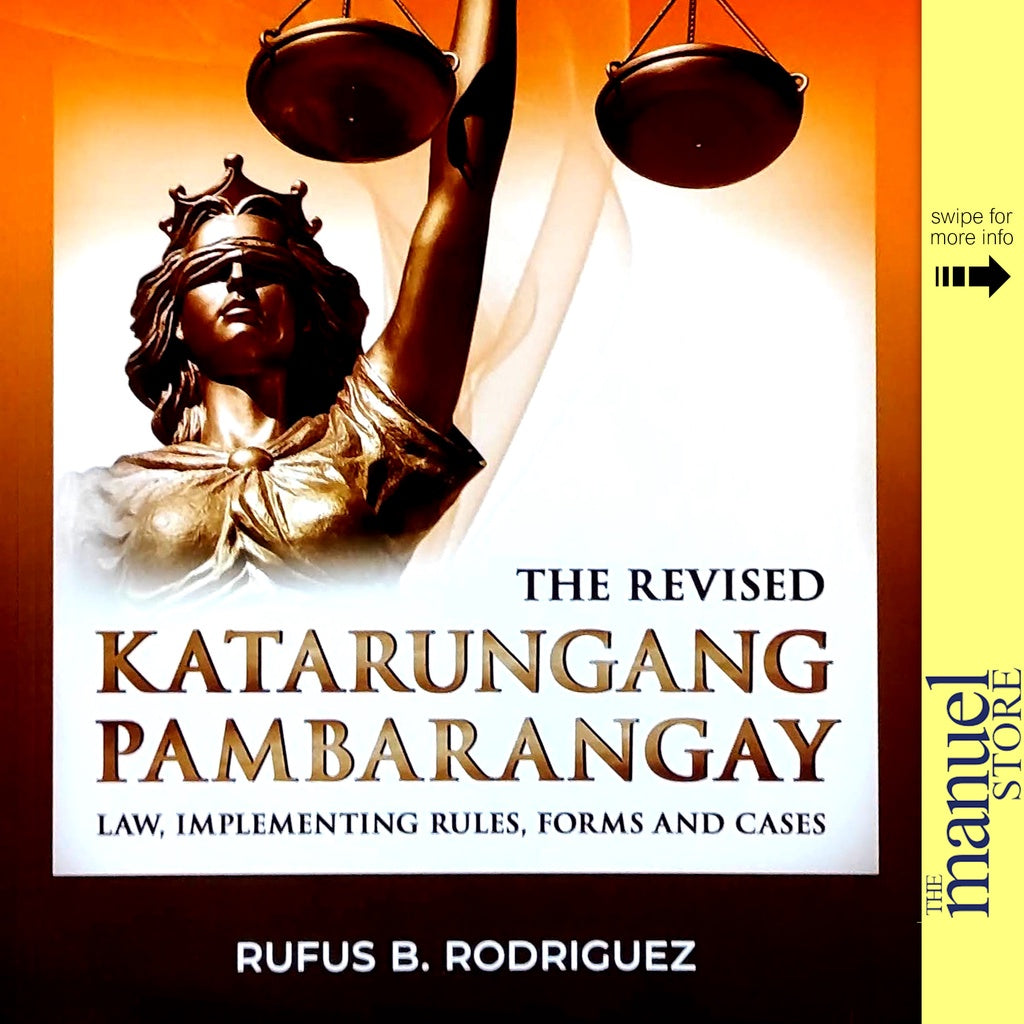 Rodriguez (2021) Katarungang Pambarangay Law, Revised, Implementing Rules, Forms and Cases by Rufus