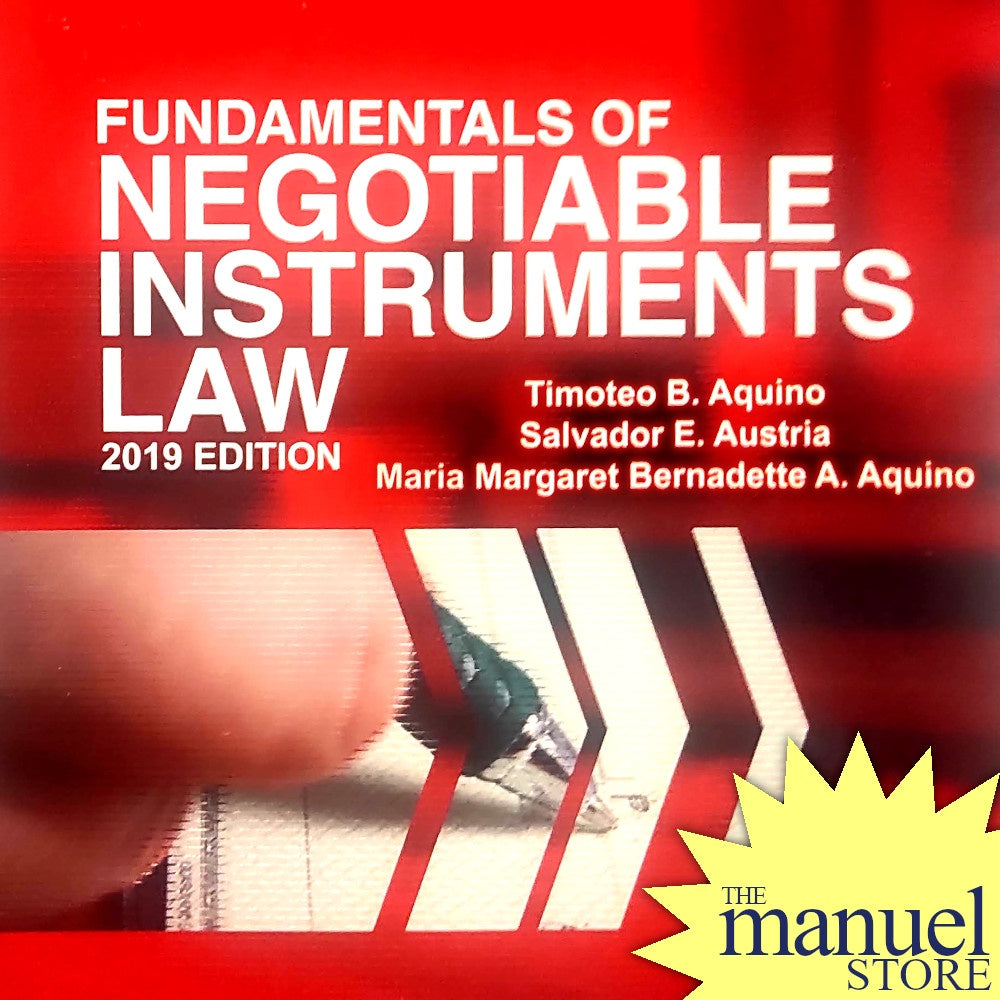 Timoteo Aquino (2019 College) - Negotiable Instruments Law, Fundamentals of