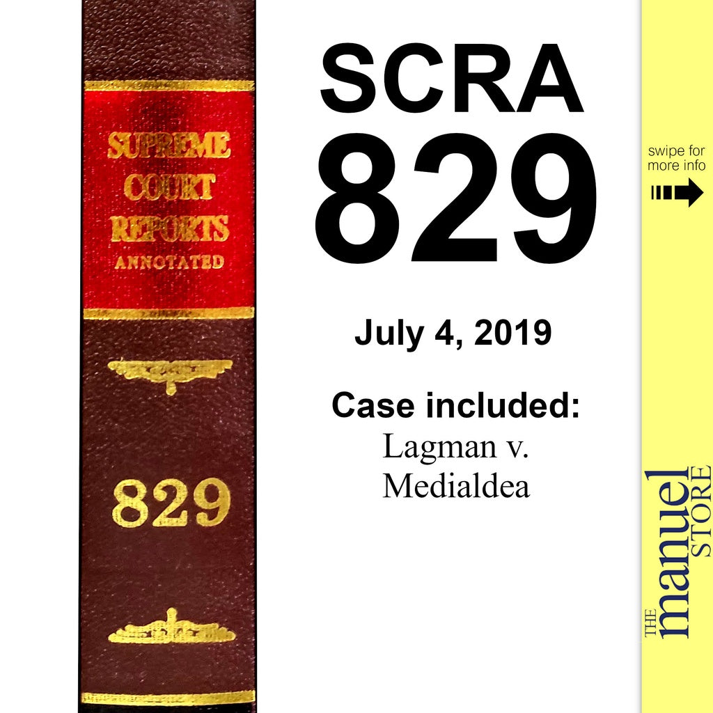 SCRA 829 (2019) - Lagman v. Medialdea - Martial Law Mindanao Salvador Edcel Supreme Court Annotated