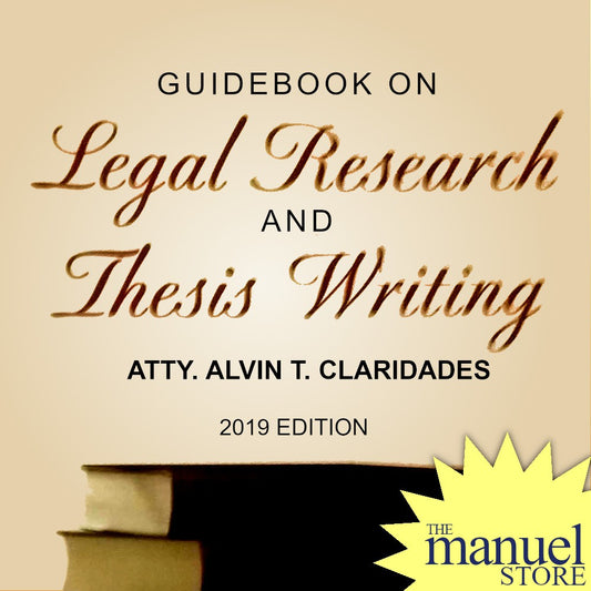 Claridades (2019) - Legal Research and Thesis Writing, Handbook on - by Alvin