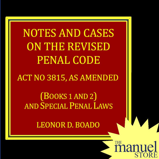Boado (2018) - RPC: Revised Penal Code - Book I & II - Notes and Cases - Criminal Law