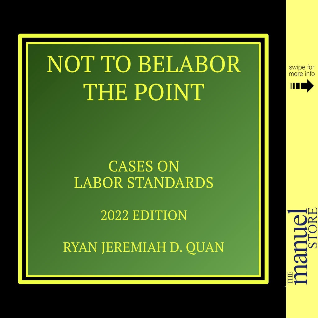 Quan (2022) Labor Standards Not To Belabor the Point by Ryan Jeremiah ...