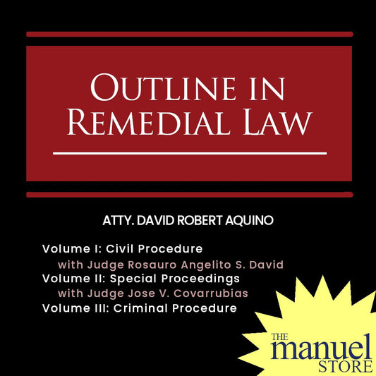 D.R. Aquino (2020) - Outline in Remedial Law: Civil Procedure, Criminal, Special Proceedings 1/2/3