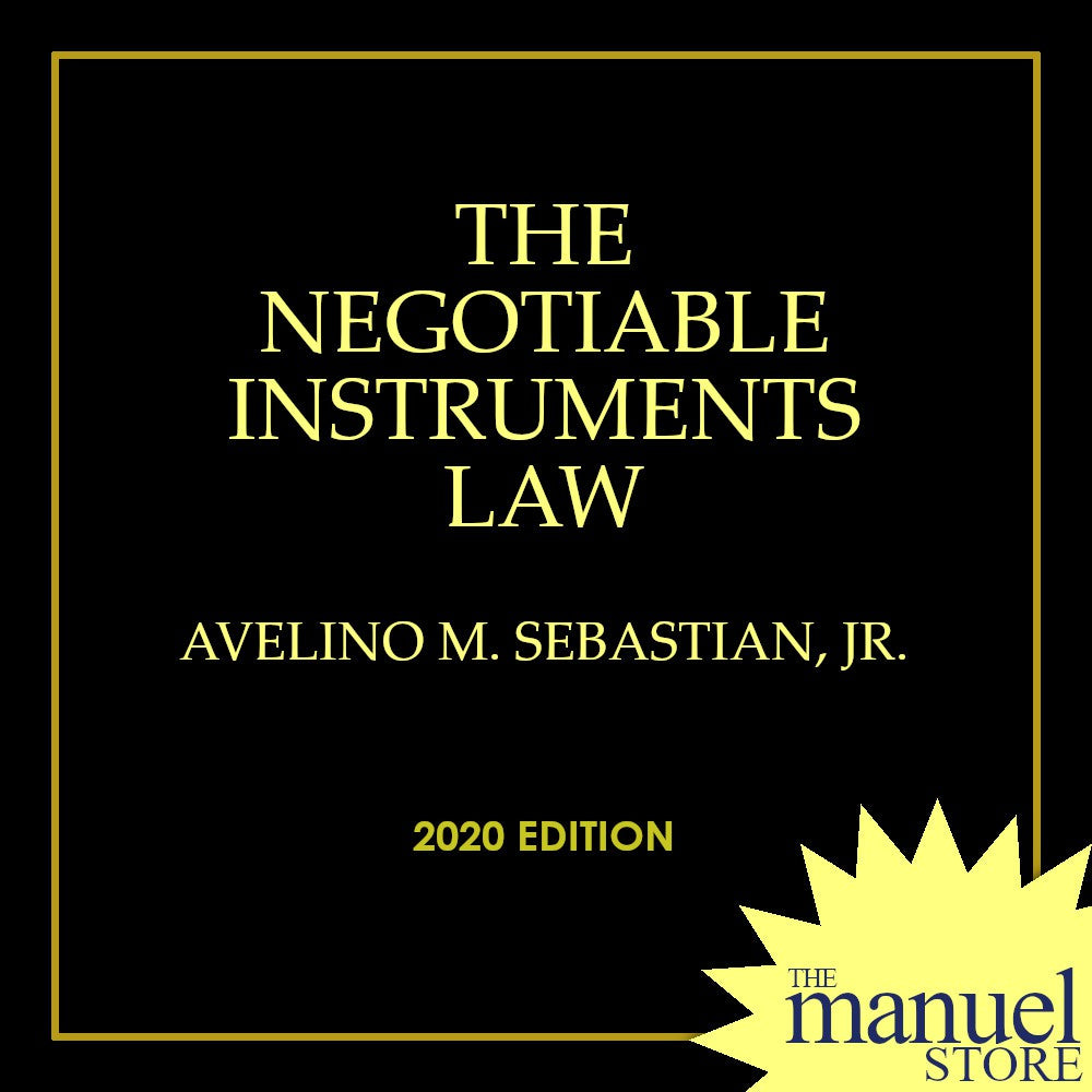 Sebastian (2020) - The Negotiable Instruments Law