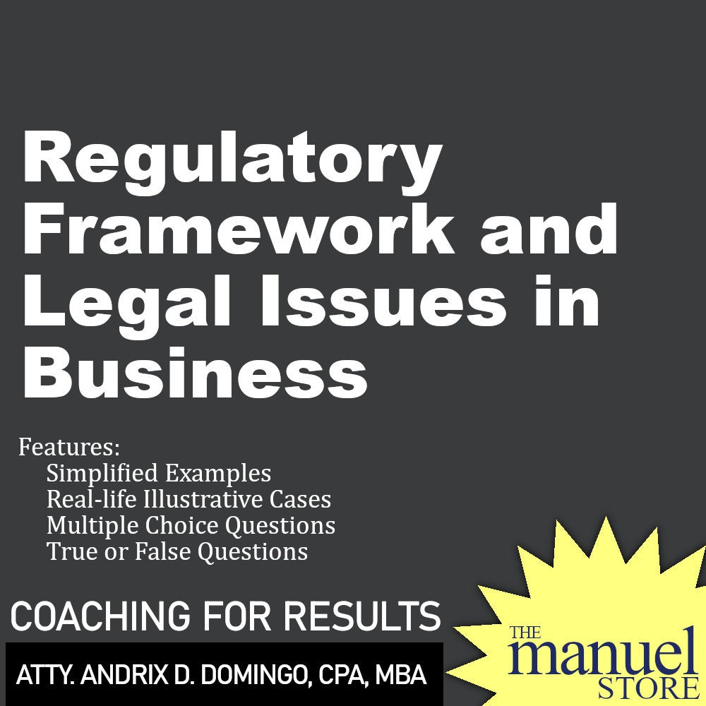 Andrix Domingo (2024) - Regulatory Framework and Legal Issues in Business - Part I/II 1/2