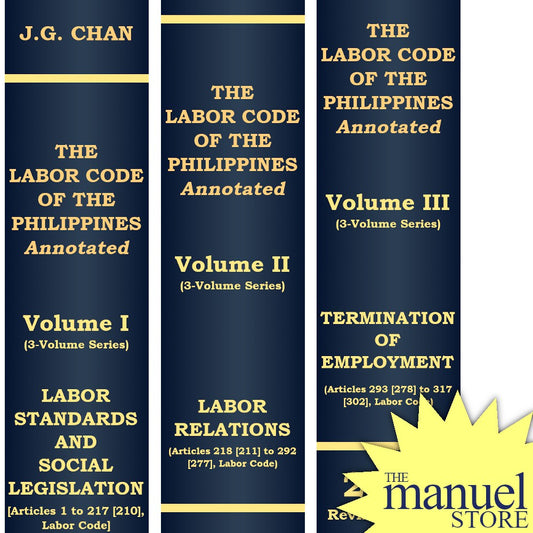 Chan Labor Code Annotated - Standards/Relations/Termination/Social Legislation Volume 1/2/3 I/II/II