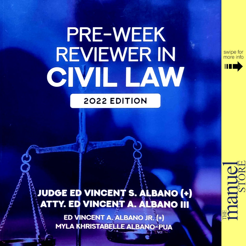 Albano (2022) - Civ Preweek - Pre-Week Reviewer in Civil Law