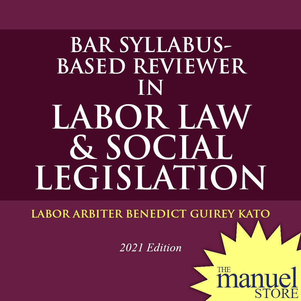 Kato (2021) - Bar Syllabus-based Reviewer in Labor Law & Social Legislation