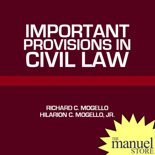 Mogello (2021) - Civil Law, Important Provisions in - Persons Obligations Contracts, Succession