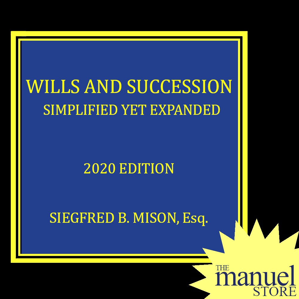 Mison (2020) - Wills and Succession - Simplified Yet Expanded - Civil Law