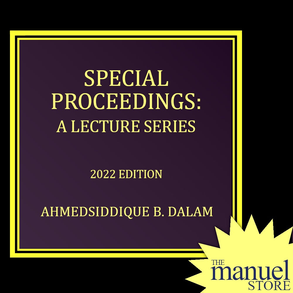 Dalam (2022) - Special Proceedings: A Lecture Series - Remedial Law ...