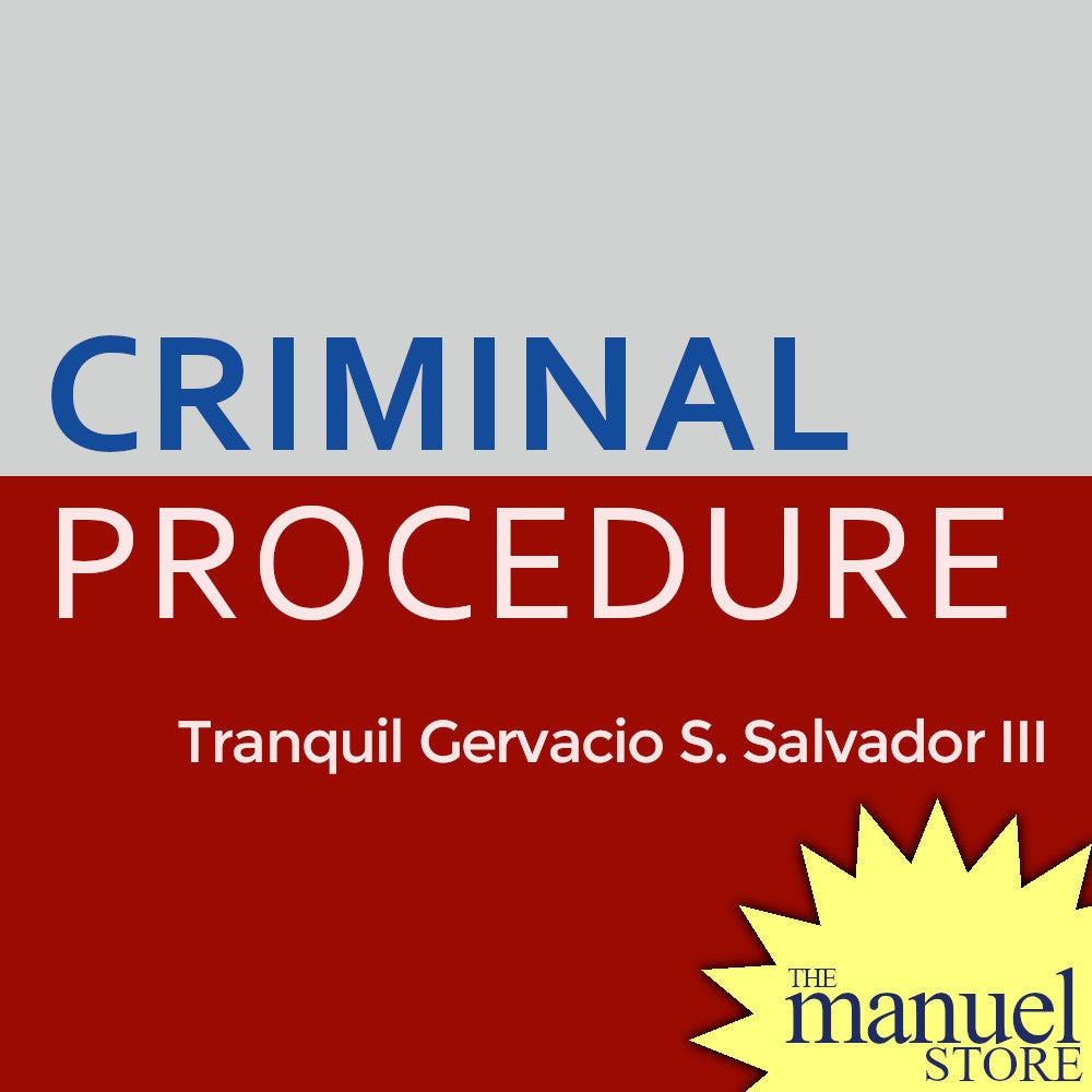 Salvador (2019) - Criminal Procedure - Remedial Law - CrimPro