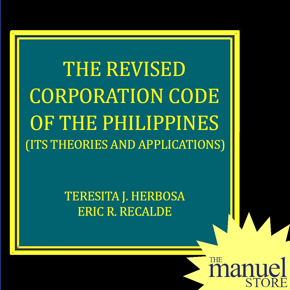 Herbosa (2019) - Revised Corporation Code, Its Theories and Applications