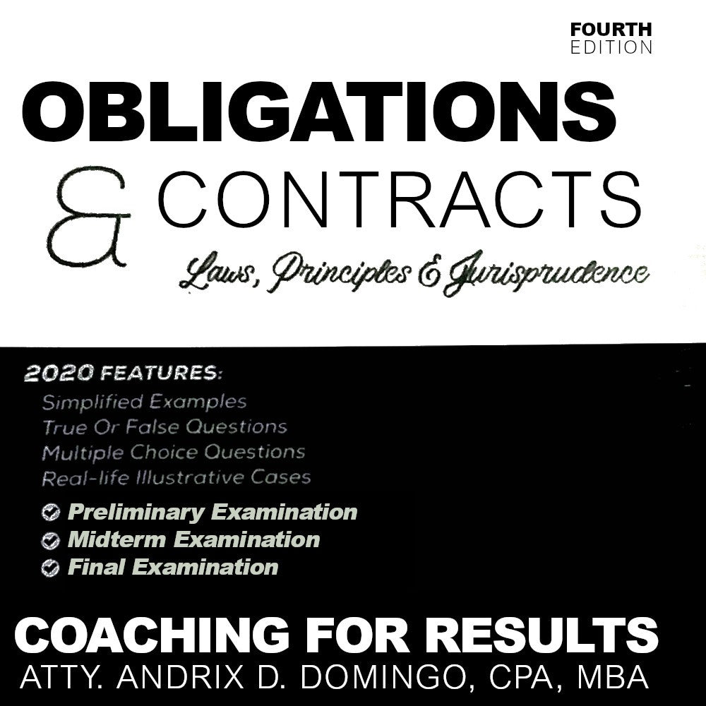 Andrix Domingo (2020/2023) - Obligations & Contracts - Laws, Principles & Jurisprudence