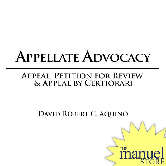 D.R. Aquino (2021) - Appellate Advocacy: Appeal, Petition for Review & Appeal by Certiorari