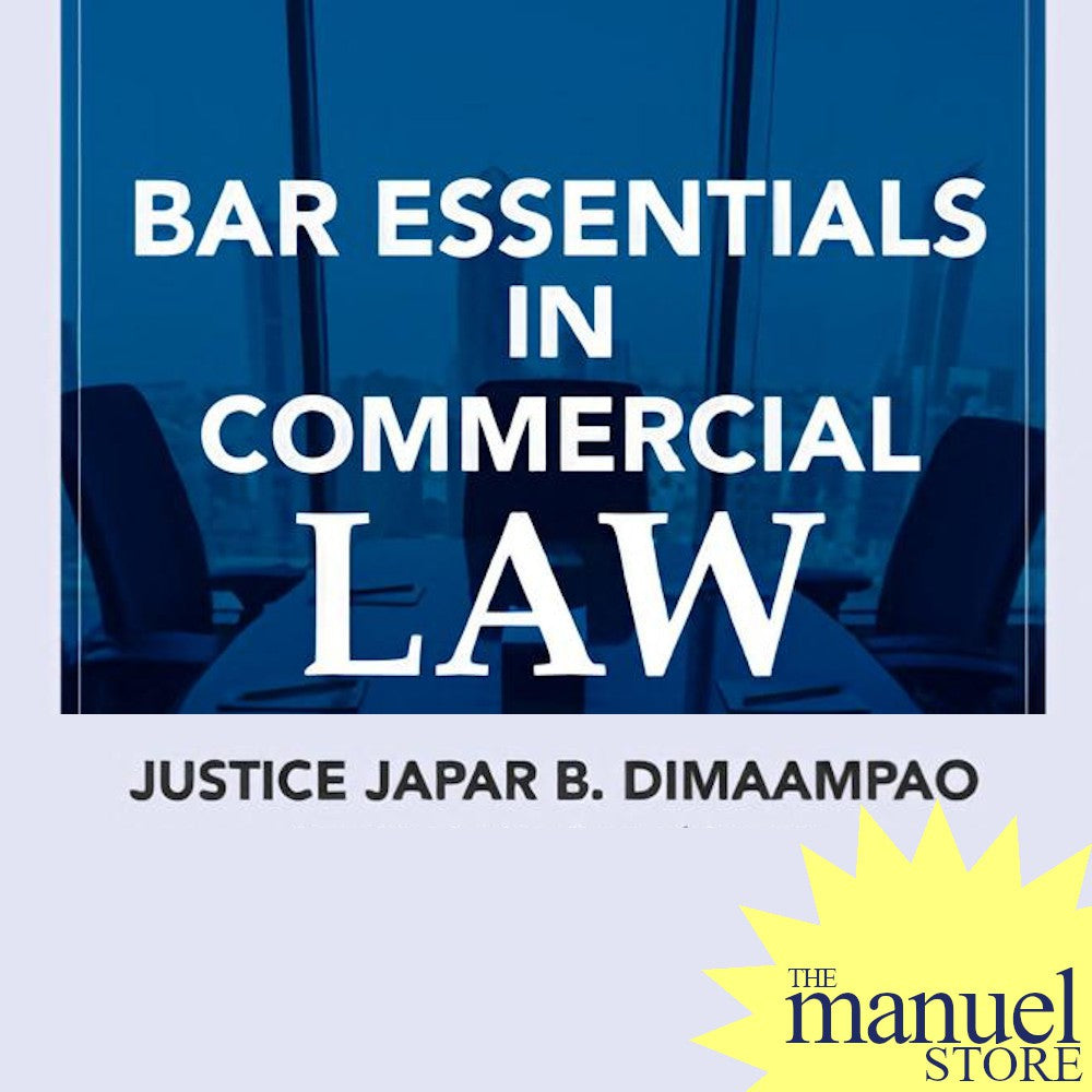 Dimaampao (2020) - Commercial Law, Bar Essentials in on - by Justice Japar - Reviewer