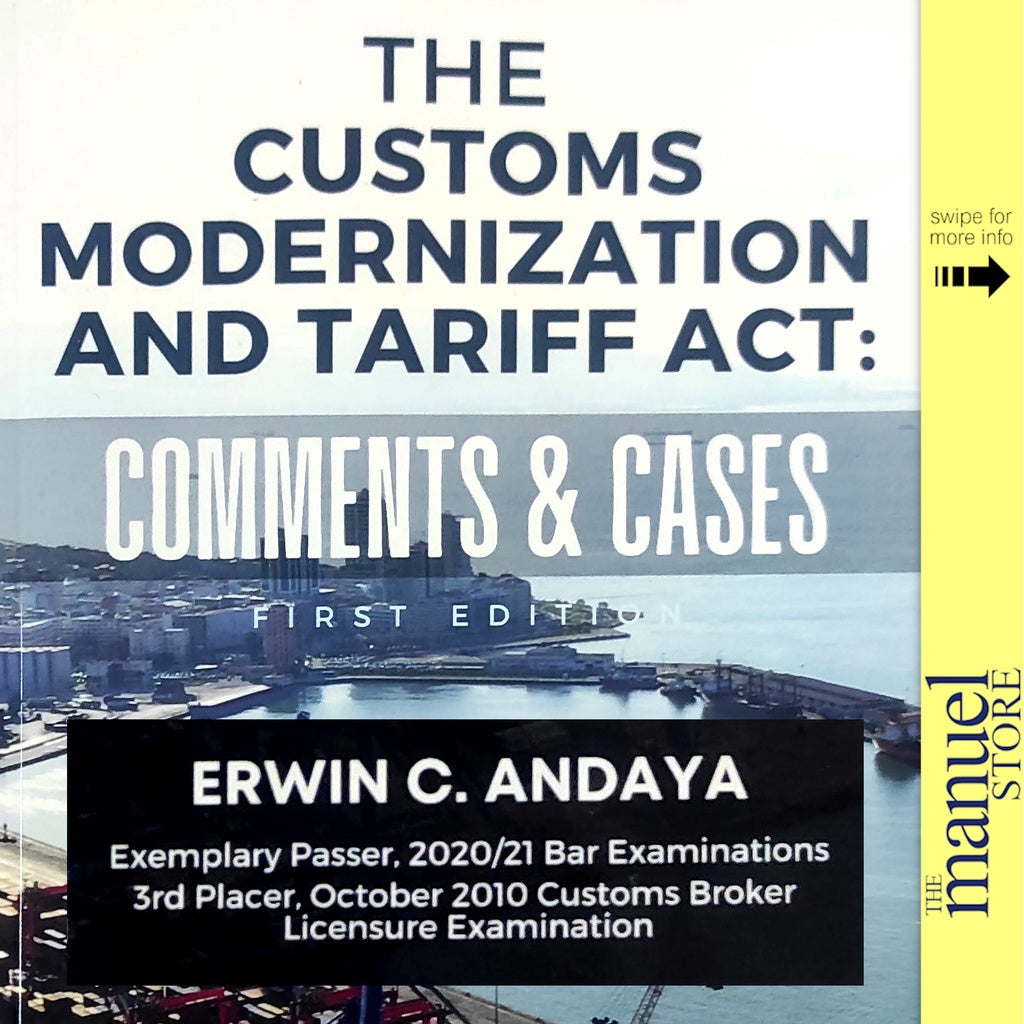 Andaya (2022) - CMTA Comments & Cases - The Customs Modernization and Tariff Act - by Erwin