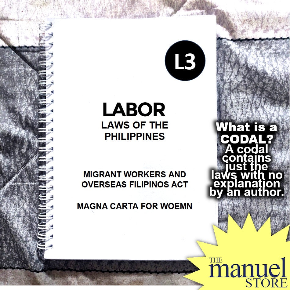 Codal Notebook (2023) - Migrant Workers and Overseas Filipinos Act Department DMW OWWA Labor 8042
